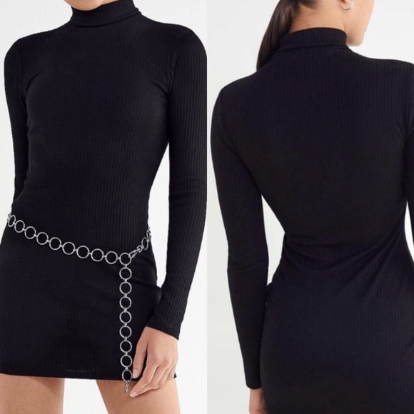Urban Outfitters Dresses & Skirts - Urban Outfitters Black Gigi Turtleneck Mini Dress Size Medium